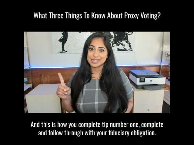 proxy vote rules